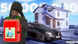 ЗАРАБОТАЛ 45КК ЗА ДЕНЬ на ПЕРЕПРОДАЖЕ в AMAZING ONLINE! СЛЕТЕЛ ДОМ В GTA CRMP?!
