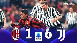 Milan 1 x 6 Juventus (Baggio x Zidane) ● Serie A 1996/97 Extended Goals & Highlights ᴴᴰ