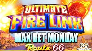 Ultimate Fire Link Heating Up Route 66 UFL MAX BET MADNESS EP#036 Slot Machine Las Vegas Casino OMG