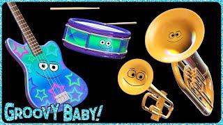 "Funk!" – Baby Sensory Music Video – Colorful Animated Instruments Playing Snazzy Music