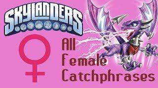 Skylanders: Swap Force - All Female Character Catchphrases With Voices