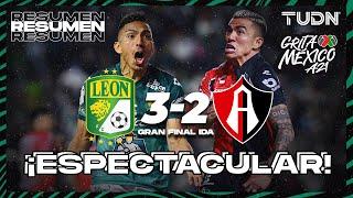 Resumen y goles  | León 3-2 Atlas | Grita México AP2021 - FINAL IDA | TUDN