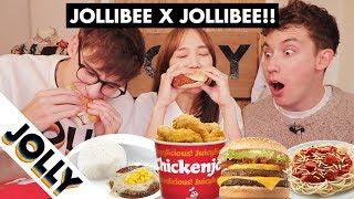 Jollibie Tries the Whole Jollibee Menu for the First Time!!!