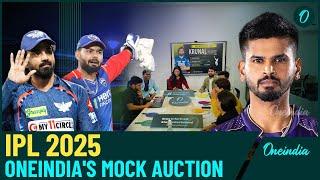 IPL 2025 Mock Auction: Pant Bags Crore, Cummins Retained, What About Iyer?| Watch