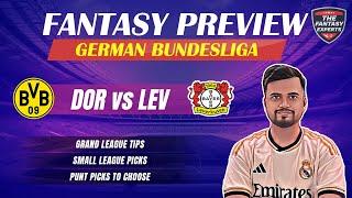 DOR vs LEV Dream11 Team | Borussia Dortmund vs Bayer Leverkusen Dream11 Team | Fantasy Prediction