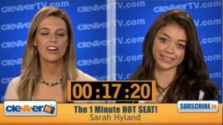 1 Minute Hot Seat - Sarah Hyland In The Hot Seat