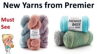 NEW YARNS from Premier - Ciao Merino and Basix Marl - Must See - #MakeitPremier