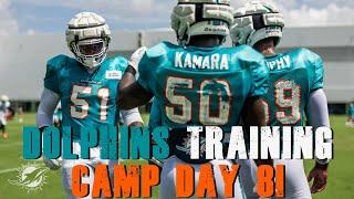 Miami Dolphins 2024 Training Camp Day 8! | Dominant Defense!