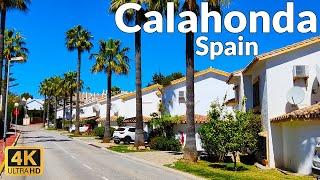 Walking Tour of Sitio de Calahonda, Mijas, Spain in March 2023 (4K Ultra HD, 60fps)