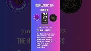 Cancer New Year 2025 Resolutions Inspired by Tarot! #cancertarot  #wintermagictarot #resolution