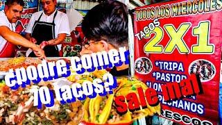 Podré COMER 70 Tacos EN 20 minutos?  | **SALE MAL! | Tacos RICOS en CDMX por solo $1 PESO