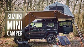 Suzuki Jimny Camping - Campfire Food & Carving A Kuksa Cup. Visited By A Dog