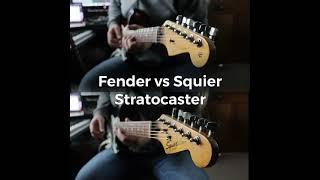 Fender vs Squier Stratocaster Tone Comparison