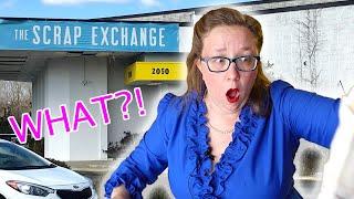 I found the BEST stuff while thrifting at the Scrap Exchange || Vintage sewing thrift haul