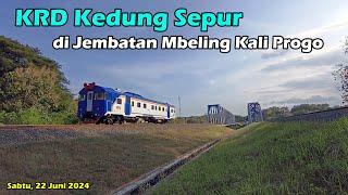 Berburu Kereta Api KRD Kedung Sepur di Jembatan Mbeling Kulon Progo - Indonesian Railway -