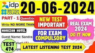 IELTS Listening Practice Test 2024 with Answers | 20.06.2024 | Test No - 474