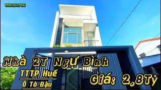 ️‍[Nhà Đất Huế]Nhà 3 tầng đường Hồ Đắc Di thông Ngự Bình, Tp.Huế chỉ 2,8 tỏi 