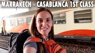 Marrakech to Casablanca by First Class Train in Morocco (Train Vlog Morocco)