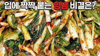 얼갈이 겉절이가 이렇게 맛있다니 놀랍습니다