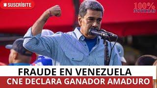Fraude electoral en Venezuela, declaran ganador a Nicolás Maduro