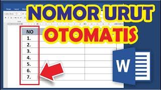 Cara Membuat Nomor Urut Otomatis di Tabel Word | nomor urutnya akan bertambah otomatis