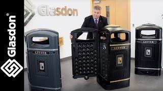 Glasdon UK | product demonstration | Glasdon Jubilee™ 110 litter bin