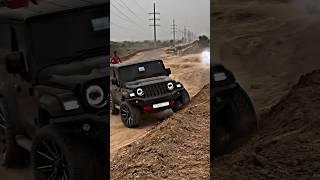 THAR ROXX 4X4 POWER ATTITUDE  OFF-ROADING |RUSSIAN SONG LYRICS #shortsfeed #shorts #thar #mahindra