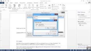 Microsoft Word 2013 Tutorial | Step By Step Mail Merge