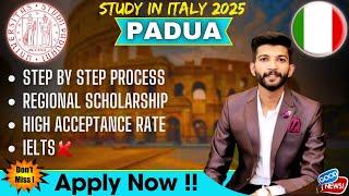 University of Padova/Padua University Application process 2025| Fully Funded Scholarships | MS,BS