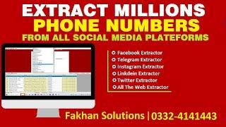 Social Media Phone Extractor | Data Scraper | Contacts Scraper