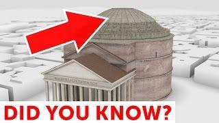 Pantheon of Rome. Mystery of ancient Roman architecture in 3D