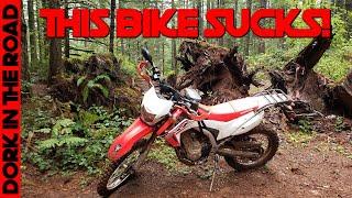 The Honda CRF250L Sucks (at One Thing in Particular)