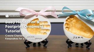 Baby Handprint & Footprint Ornament Keepsake Kit Tutorial | Baby Shower Gifts