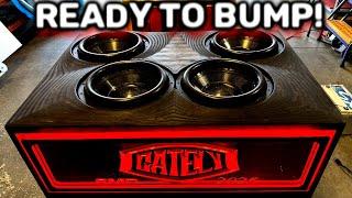 It's Ready to Bump! 4 15" Subs  Dropped into the box & wired up