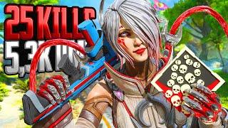 AMAZING Catalyst 25 KILLS and 5,300 Damage Apex Legends Gameplay Season 19