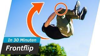 Vorwärtssalto LERNEN in 30 MINUTEN - Frontflip Tutorial | Andiletics