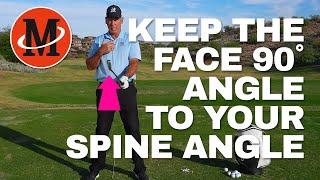 Keep The Face 90 Degrees To Your Spine Angle // Malaska Golf
