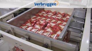 Palletizing | Automatic Palletizer machine by Verbruggen VPM-BL | low-level palletizer