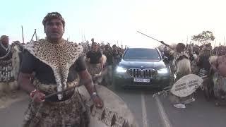 Zulu Regiments paying last respect to Prince Mangosuthu Buthelezi