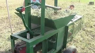 Handmade Hay Baler for hay with their hands