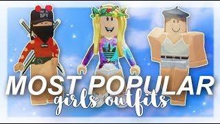 The 10 MOST POPULAR OUTFITS IN ROBLOX! (Girls Edition) | Faeglow