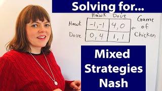 Solving for Mixed Strategies Nash Equilibrium (Example)