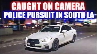 LIVE - Caught on Camera - Police Chase in South LA (1:43:59) #PolicePursuit #SouthLA #PoliceChase