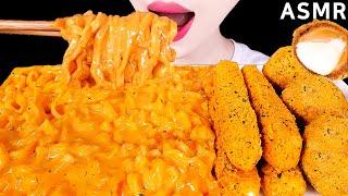 ASMR CHEESY CARBO FIRE NOODLES, CHEESE BALL, CHEESE STICKS 까르보불닭, 뿌링치즈볼, 치즈스틱EATING SOUNDS MUKBANG먹방