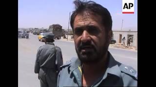 Morning in Ghazni province, police comment, vox pops