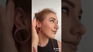 Stone Plugs Ear Gauge Jewelry Try On Haul - Stretched Earlobe Piercing Jewelry - BodyJ4You