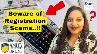 Updated Registration Process Of Amity OnlineAdmissions 2024 | Beware Of Money Frauds| MBA | BCA