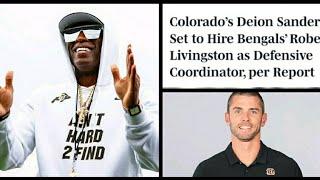 COLORADO NEW DC COACH: DEION SANDERS HIRE ROBERT LIVINGSTON FROM CINCINNATI BENGAL'S #sports