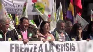 El PCA e IU en la Manifestación del 11M en Sevilla