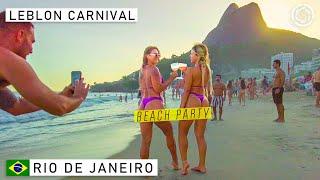  Carnival Party at Leblon Beach, Rio de Janeiro | THE BEST IN THE WORLD | Brazil Feb 28, 2022 【4K】